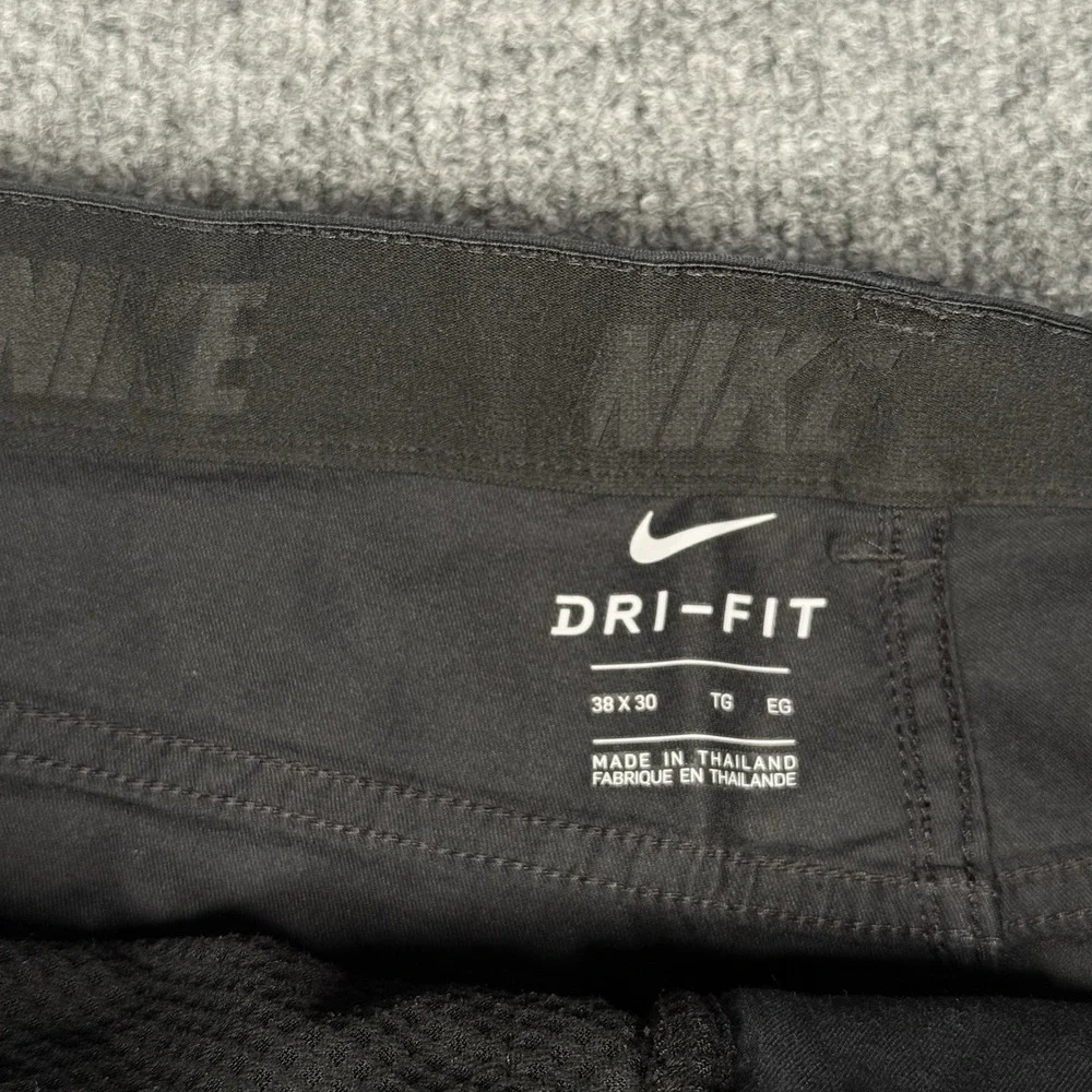 Nike Pants Performance Dri Fit Mens 38x30 Black Stretch Standard Golf Outdoor - Picture 3 of 12